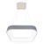Závěsné svítidlo, těleso kov, povrch šedá/bílá, difuzo plast, LED 40W, 2600lm, dálkovým ovladačem stmívatelné. CCT nast teplota teplá 3000K-denní 6500K, Ra80, 230V, IP20, 450x450mm, vč závěs lanka l=1200mm