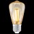 Světelný zdroj LED žárovka, základna kov, sklo čiré jantar, LED 3,5W, E27, ST48, teplá 2200K, 220lm, Ra80, 230V, stř. životnost 25000h, rozměry d=48mm, h=105mm