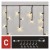 VZ PROFI 50 LED  třásně, bílá, svítí a bliká, IP44 Spojovatelný vnitřní/venkovní vánoční třásně, 50 LED, 40 LED teplá svítí stále, 10 LED teplá bliká, svítící část l=3m, h=0,4m, rozteč 0,1m, IP44, kabel černá, trafo SAMOSTANĚ