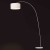 GUINEA Stojací oblouková lampa, základna kov, povrch barva bílá, stínítko textil bílá, pro žárovku 1x60W, E27, 230V, IP20, 350x1143x2000mm.