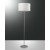 Stojací lampa, těleso hliník, stínítko bílé, pro žárovku 1x75W, E27, A60, 230V, IP20, tř.2, d=450mm, h=1670mm, se stmívačem