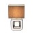 ROSELLA 1x40W E14 stolní Stolní lampa, základna keramika, povrch chrom lesk, stínítko textil šedá, detail duté těleso, pro žárovku 1x40W, E14, 230V, IP20, tř.1, rozměry 200x200x320mm, vč vypínače