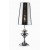 PLAY 1x60W E27 Stolní dekorativní lampa, těleso kov, povrch chrom, stínítko transparentní PVC v barvě chrom, pro žárovku 1x60W, E27, 230V, IP20, tř.2, rozměry d=220mm, v=685mm