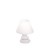 VÝPRODEJ Stolní dekorativní lampa, těleso keramické, povrch smalt bílá, stínítko PVC potaženo textilní látkou bílá, pro žárovku 1x40W, E14, 230V, IP20, tř.2, rozměry d=20