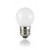 LED žárovka, těleso kov šedostříbrná, krycí sklo bílá, LED 4W, E27, teplá 3000K, 360lm, Ra80, 230V, tř.1, rozměry d=45mm, h=75mm