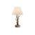 PANSY 1x60W E27 stolní Stolní dekorativní lampa, rám kov, těleso pryskyřice, imitace paroží a vyřezávaného dřeva, stínítko textil bílá, pro žárovku 1x60W, E27, 230V, IP20, tř.2, rozměry d=410mm, h=650mm