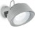 FRAUNEN Venkovní nástěnné svítidlo, nastavitelný směr svícení, těleso plast, povrch šedá, difuzor plast opál, pro LED 1x10W, GX53, 230V, IP66, tř.2, rozměry d=150mm.