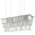GAUBALGA HL Závěsné svítidlo lustr, základna kov, povrch chrom, dekorativní křišťálové ověsy, pro žárovku 8x40W, E14, 230V, IP20, tř.1, rozměry 1030x400x305mm, vč závěs lanek l=1320mm, lze zkrátit.