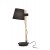 RAPINA TL 1x60W Stolní lampa, nastavitelná výška stínidla, základna kov, barva černá, těleso dřevo světlé, stínítko plast černá, pro žárovku 1x60W, E27, 230V, IP20, rozměry d=200mm, h=660mm.