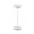 ULZED 2W, IP54 Stolní venkovní lampa, těleso hliník, povrch bílá, difuzor plast opál, LED 2W, 230lm, teplá 3000K, nabíjení USB-C, výdrž cca 4 hodiny, IP54, rozměry d=120mm, h=320mm.