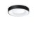 RESEDA 15W Stropní přisazené svítidlo, těleso hliník, povrch černá, difuzor plast opál, LED 20W, 1850lm, teplá 3000K, 230V, IP20, tř.2, rozměry d=400mm, h=50mm.