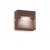 REPET SQ 1,5W IP65 Nástěnné venkovní svítidlo, těleso hliník, povrch kávová, dif plast, LED 1,5W, 160lm, teplá 3000K, 230V, IP65, tř.2, rozměry 100x100x30mm, svítí dolů.