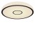 APIS smart Stropní svítidlo, difuzor plast opál, det černá, LED 40W, 4400lm, dálk ovl, nebo smart telefon Tuya, WiFi, stmív, nast teplota CCT teplá 2700K - denní 6000K, RGBW, 230V, IP44, d=500mm, h=80mm