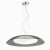 BANDA 640 Závěsné svítidlo, stropní krytka kov, povrch chrom, stínítko, horní sklo šedá kouřová, dolní sklo opál mat, pro žárovku 3x60W, E27, 230V, IP20, sklio d=640mm, h=290, vč lank závěsu l=1200mm, 