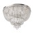 ADORA E14 Stropní svítidlo, těleso kov, povrch chrom lesk s křišťálovými ověsy, pro žárovku 8x28W, E14, 230V, IP20, tř.1. rozměry d=610mm h=430mm