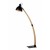 DRIBLI BIG 1x60W E27 Stojací lampa, základna kov černá mat, těleso dřevo, stínítko kov černá mat, pro žárovku 1x60W, E27, 230V, IP20, tř.1. rozměry 325x900x1430mm, vypínač na kabelu