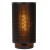 Stolní lampa, těleso kov, povrch černá, stínítko textil bambus, pro žárovku 1x40W, E27, 230V, IP20, tř.2, rozměry d=150mm, h=320mm, vypínač na kabelu.