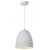 TONDER I Závěsné svítidlo, lustr, těleso kov, povrch bílá, pro žárovku 1x60W, E27, 230V, IP20, rozměry d=240mm, h=255mm, vč. závěs kabelu h=1820mm, lze zkrátit.