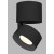 BRON černá/černá Stropní přisazené bodové svítidlo, nastavitelný směr svícení, těleso hliník, povrch černá/černá, LED 1x11W, 770lm, teplá 3000K, Ra80, 230V, IP20, rozměry d=77mm, výška: 98,5mm