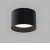 PROM 15W DALI Stropní svítidlo, hliník, černá, dif plast opál, LED 15W, 1350lm, TW nast. teplota CCT  teplá 3000K-neutr. 4000K, dle provedení stmív. DALI, Ra90, 230V, IP20, rozměry d=120mm, h=64mm.