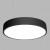 ROPOVO LED ZÁVĚSNÉ Závěsné svítidlo, těleso hliník, černá, difuzor plast opál, LED dolů 42W/3340lm+LED nahoru 5W, teplá 3000K, Ra80, stmív DALI, 230V, IP20, tř.1, d=450mm, h=92mm, vč záv l=1200mm lze zkr, sv nahoru/dolů