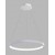 PORKA 40W CCT Casambi Závěsné svítidlo, hliník, bílá, dif. plast opál, LED 40W, 2800lm, TW nast.teplota CCT teplá 3000K-neutrální 4000K, stmív. Casambi, 230V, IP20, tř.1, rozměry d=600mm, vč závěs lank l=2500mm, lze zkr.
