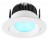 GRADO Vestavné stropní svítidlo, těleso hliník, povrch bílá, LED 16W, teplá 2700K, 710lm, stmívatelné, RGB, Ra80, Ra80, 230V, IP20, rozměry d=110mm.