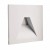 LOSIONE kryt SQ III Dekorativní kryt pro vestavné svítidlo do stěny, čtvercové, materiál hliník, povrch bílá, detail trojúhelníkový výřez, rozměry 75x75x22mm.