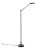 D12ELt BERENICE TERRA Stojací lampa, těleso hliník, povrch černá, pro žárovku 1x35W, G6,35, 230V, IP20, tř.2, základna d=150mm, dvě ramena 900+300mm, s vypínačem, stínítko SAMOSTATNĚ