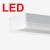 IZAR I LED 32W Nástěnné svítidlo, těleso kov, povrch nerez, difuzor plast opál, LED 32W, 4240lm, teplá 3000K, Ra80, 230V, IP20, tř.1, rozměry 1200x80x60mm