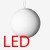 Závěsné svítidlo, základna kov, povrch bílá, difuzor triplex sklo opál, LED 22,4W/34,4W/46,4W/58,4W, teplá 3000K, nebo neutrální 4000K, 230V, IP20, tř.1, rozměry průměr dle typu, vč lanka l=2000mm lze zkrátit