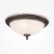 HIRUS PL 3x40W, E27 Stropní svítidlo, základna kov, povrch bronz, difuzor sklo opál, pro žárovku 3x40W, E27, 230V, IP20, tř.1. rozměry d=370mm h=190mm.