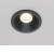 GERITE BI R 6W, IP65 Stropní podhledové bodové svítidlo, těleso kov, povrch černá, LED 6W, 420lm, teplá 3000K, Ra90, 230V, IP65, tř.2, rozměry d=60mm, h=60mm.