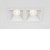 HABEO BI RC 2x10W Stropní podhledové bodové svítidlo, těleso kov, rámeček bílá, reflektor bílá, LED 2x10W, teplá 3000K, 1000lm, stmív. TRIAC, vyzař. úhel 36°, Ra90, 230V, IP20, tř.2, rozměry 126x52x65mm.