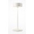 INCLINO TL 3W, USB Stolní lampa, těleso kov, povrch bílá, difuzor plast opál, LED 3W, 120lm, teplá 3000K, stmívání, napájení USB baterie, IP20, tř.3, rozměry d=130mm, h=345mm.