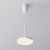 JEUS HL 12W Závěsné svítidlo, těleso kov, povrch bílá, difuzor plast opál, LED 12W, 760lm, teplá 3000K, 230V, IP20, tř.1, rozměry d=185mm, h=215mm, vč závěs kabelu l=1950mm, lze zkrátit.
