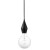 BILL PENDANT 1x60W E27 Závěsný kabel s objímkou, těleso kov/plast černá, pro žárovku 1x60W, E27, 230V, IP20, tř.2, rozměry 119x65mm, vč. závěsného kabelu s textilním úpletem 3000mm, lze zkrátit