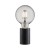 MARBLE 1x60W E27 IP20 Stolní lampa, základna leštěný mramor černá, pro žárovku 1x60W, E27, IP20, tř.1, rozměry 60x103mm, přívodní kabel l=1800mm