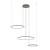 OKULUS Z3 LED 45W Závěsné svítidlo, 3x kruh, těleso hliník/kov, olivová, difuzor plast, LED 45W, teplá 3000K, 1600lm, Ra80, 230V, IP20, tř.1, d1=600mm, d2=450mm d3=300mm, vč. závěs. kabelu l=1400mm, lze zkrátit