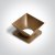 HUY SQ reflektor Výměnný reflektor pro svítidla, čtvercový, povrch mosaz, POUZE REFLEKTOR