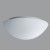 AURA 2 IN-12K52/042 Stropní svítidlo základna kov, povrch bílá, difuzor sklo opál, pro žárovku 1x10W, E27 A60, 230V, IP43, tř.1, "F", d=280mm, h=120mm