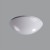 Stropní svítidlo, základna kov, povrch bílá, difuzor plast opál, pro žárovku E27, nebo LED, 230V, do koupelny IP54, rozměry d=220mm, h=100mm, úchyt stínítka klapky