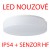 DELIA 1 LED-1L14B07KN62/PC22/NK1W HF 3000 Stropní svítidlo, SA - běžné/nouz svícení 1W/3h + HF senzor, 150/360°, 10s-10min. kov, bílá, difuzor plast PC opál, LED 20W, teplá 3000K, 2590lm, Ra80, 230V, IP54, tř.1,d=300mm, h=75mm