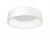 CIRCULAR C LED Stropní svítidlo, základna kov, povrch bílá, difuzor plast opál, LED 20W, teplá 3000K, 1300lm, Ra80, 230V, IP20, rozměry d=300mm, h=80mm