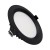ESCO 16W, CCT Podhledové svítidlo, těleso kov, rámeček černá, difuzor plast opál, LED 16W, 1423lm, přepínatelná CCT  teplota teplá 3000K, neutr 4000K, denní 6000K, Ra80, 230V, IP44, rozměry d=175mm, h=60mm