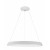 DISCUS LED 48W Závěsné svítidlo, základna kov, bílá, difuzor plast opál, LED 48W, teplá 3000K, 3120lm, Ra80, 230V, IP20, rozměry d=800mm, vč. lankového závěsu h=1200mm, lze zkrátit