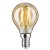LED žárovka retro vintage filament VÝPRODEJ Světelný zdroj, žárovka, tvar kapková, sklo jantar, LED 2,5W, E14, teplá 2700K, 250lm, Ra80, 230V, střední životnost 15.000 hod, 50.000 zap/vyp, d=45mm, l=80mm