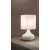Stolní lampa, těleso kov, povrch písková bílá/písková šedá, stínítiko textil bílá/šedá, pro žárovku 1x40W, E27, 230V, IP20, rozměry d=200mm, h=335mm.
