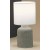 VILBEL Stolní lampa, těleso keramika, povrch béžová, stínítko textil bílá, pro žárovku 1x40W, E14, 230V, IP20, rozměry: d=150mm, h=320mm.