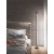 BARTH FL 25W Stojací lampa, těleso kov, povrch černá mat, difuzor plast opál, LED 25W, 1600lm, teplá 3000K, 230V, stmívatelné, IP20, rozměry d=180mm, h=1400mm.